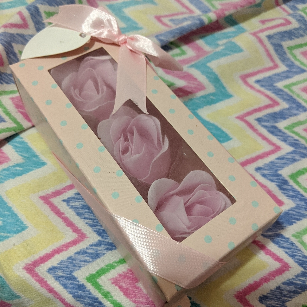 Rose soap melts